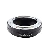Toileum AR-M4/3マウントアダプターリング Konica ARマウントレンズに対応 M4/3マウントカメラボディーに対応 GX9 GX85 GX8 GX85 OM-D E-M10 III E-M1 II E-M10 IIカメラ用アダプターリング 無限遠実現 マニュアルフォーカスレンズアダプターリング