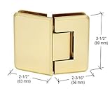 サテンクロムPinnacle 045シリーズ135度glass-to-glass標準ヒンジ