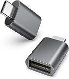 XIHAMA USB to Type C 変換アダプタ USB 3.0 オス usb typec 変換アダプタ 5Gbps 転送同期 小型 コンパクト 2個入り (【2個】グレー)