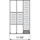 ブルムBzhi.533Mi3A 11から0.88に。ウッド引き出し用オルガライン - ステンレススチール