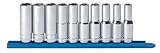 GearWrench 80704 10ピース1 / 2インチドライブ6ポイントDeepメトリックソケットセットby GearWrench