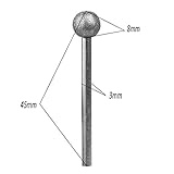 Fityle バリ取り　研ぎビット　バーズ研磨　円形　研削　DIY　回転　工具　7個入り　全２パターン選べ - 8ｍｍ