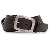 ベルト専門店のベルトン【Belton】 ベルト メンズ Levi's リーバイス 15116491幅30mm 無地 ダークブラウン