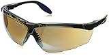 Uvex S3503 Genesis X2 Safety Eyewear, Silver and Navy Frame, Gold Mirror Ultra-Dura Hardcoat Lens by