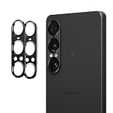 For Xiaomi 14T Pro 用 カメラフィルム 対応 xiaomi 14t pro 専用レンズフィルム 9H硬度 高透過率 耐衝撃 飛散防止 アルミ合金製 露出オーバー防止 防爆裂 アイパッド 用 レンズ 保護フィルム（ブラック）