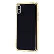 レイ・アウト iPhone XS ケース ハイブリッド [ TPU + ポリカーボネート ] ゴールド