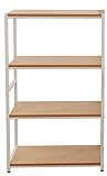 ルームワークス(ROOMWORKS)棚板の高さを変えることが出来る4段ラックCPR-18NR(ナチュラル) CPR-18NR