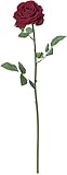アスカ(Asca) 造花 レッド1 全長50cm ベルベットローズ A-33327-002