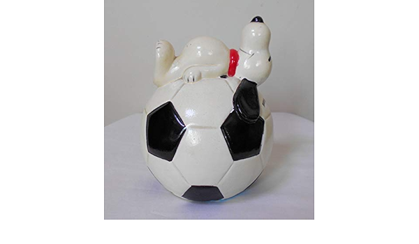 Amazon スヌーピー オン サッカーボール Snoopy On Soccer Ball 陶製コインバンク Determined Productions 1976年 貯金箱 おもちゃ