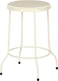 不二貿易 スチールラウンドスツール アイボリー 86776