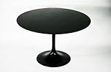 チューリップテーブル エーロ・サーリネン ラウンドテーブル コーヒーテーブル ダイニングテーブル ブラック 直径120cm
