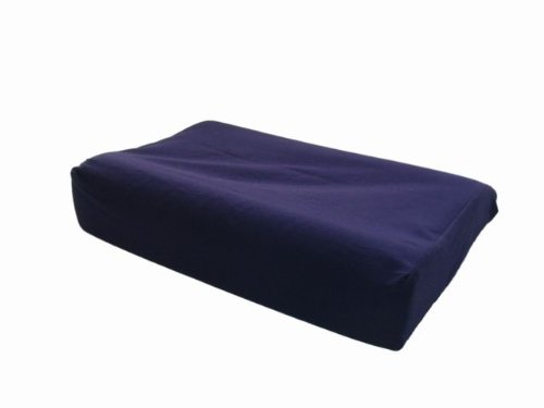 テンピュール用枕カバー オリジナルネックピロー用ピローケース サイズ:M・50cm×31cm×7cm/10cm ネイビー