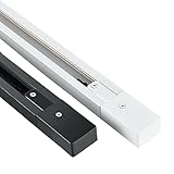ダクトレール 黒 白 1m×2本組 2m ジョインタ付属 直付専用型 配線ダクト ライティングレール ブラック ホワイトライティングバー レール レールライト 天井照明 ダイニング リビングレール 照明 ライティングバー