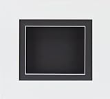 BabyRice Deepボックス表示フレームfor 2d 3d ArtオブジェクトMedal Keepsake Baby Casts 1st Bootees花ホワイト/ブラックマウント/ブラックBa