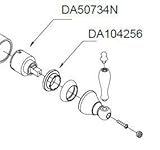 Danze da104256ハンドルトリムキャップfor Fairmont蛇口、クロム