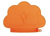 食事マット 食べこぼし キャッチ ポケット付 転倒防止 吸盤付き シリコン製 こども ランチョンマット (オレンジ)