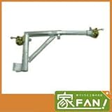 4本入 伸縮ブラケット NKB-500 ２点兼用クランプ付・ドブメッキ 320～500