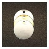 ESCO (エスコ) 32mm タグブランク(ステンレス 丸/10枚) EA591HG-23