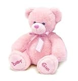 Keel Bobby Childrens Baby Bear Soft Toy 30cm - Girls Pink by Keel