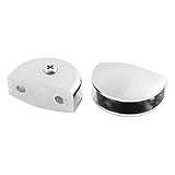 uxcell　クリップ ガラスクリップ　ガラス用棚受け グラスホルダ 調節可能 金属 2個