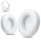 Krone Kalpasmos Beats Studio 3 交換用イヤーパッド イヤークッション Beats Studio 2 & 3 (B0501 B0500) 有線&ワイヤレスソフトメモリーフォームブラック… (白い)
