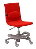 あずま工芸 【姿勢を正しく保ち、腰への負担を軽減】ジュニアデスクチェアー レッド JDC-5864 RE