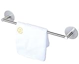 Agile-Shop 3M Self Adhesive 16 inch Towel Bar SUS 304 Stainless Steel Rustproof Bathroom Storage Org