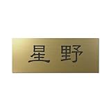 丸三タカギ 彫り込み済表札 アクリル APY2-G-1-1-星野 【完成品】