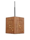 Woodbridge Lighting Woodbridge Lighting 14023MEBWL-W3E1BB Light House Bamboo Pendant, Metallic Bronz