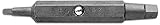 Megapro SD0-3-C S2 Steel Hex Shank Double-Ended Square Robertson Bit, #0 x #3 Point Size, 1/4' Hex S
