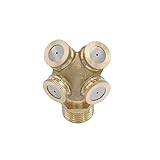 Firlar　庭園　草　芝生　スプレー　ノズル　灌漑　スプリンクラー　4ヘッド 真鍮