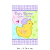 Hugs & Stitches Baby Shower Game Book by pink fizz parties