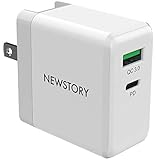 【世界最小・最軽量クラス】NEWSTORY USB PD 充電器 65W 急速充電器 2ポート USB-C & USB-A GaN 窒化ガリ