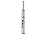 Yonico 14004q ソリッド超硬インサート ストレート ルータービット、直径1/8インチ (0.31cm) x 長さ3/8インチ(0.95cm)、シャンク1/4インチ(0.63cm)