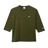 長袖Tシャツ 七分袖 丸首 綿100％ ワンポイントロゴ リラックスフィット ドロップショルダー ロングスリーブTシャツ メンズ C8-A408Z-570-L