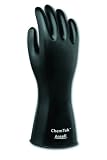 Ansell ChemTek 38-314 Butyl Glove, Chemical Resistant, 12 Length, 14 mils Thick, X-Large (Pack of 1 