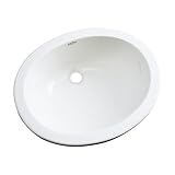 Dekor Sinks 88000 Ellsworth Cast Acrylic Under Counter Bathroom Sink, White [並行輸入品]