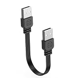 FEITIANWUGONG USB 2.0 オス-オス データケーブル 高速 480Mbps データ転送 2A 充電ワイヤー ゲームコンソール キーボード マウス用 (15cm、ストレートヘッド)