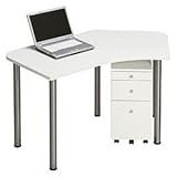 Garage パソコンデスク L型デスク D2 D2-C-ST 白 ホワイト