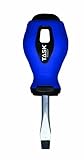 Task Tools T50227C 1-1/2-Inch by 1/4-Inch C Stubby Slotted Screwdriver with Rubber Grip and Hang Tag