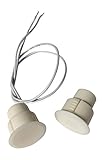 3 pcs White Recessed Door Contacts NO Security Alarm Door Window Sensors With Magnetic Reed Switch. 