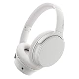 Srhythm NC25 ワイヤレスヘッドホン ノイズキャンセリング Bluetooth 5.3 ヘッドセット オーバーイヤー型 マイク付き 50時間音楽再生 超軽量 折りたたみ式 低遅延 ゲームモード ホワイト