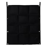 SIKIWIND 4・6・12ポケット 布プランター 壁掛け植物植栽バッグ インドア アウトドア 園芸 (12ポケット66cm*80cm)