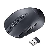 サンワサプライ ワイヤレスブルーLEDマウス（5ボタン・ブラック） MA-WB509BK