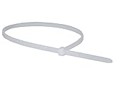 Monoprice Cable Tie 14 inch 50LBS, 100pcs/Pack - White [並行輸入品]