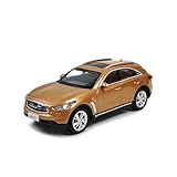 Paudi Model 1/64 Infiniti QX70S モデルカー ミニカー コレクション 金 完成品
