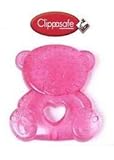 CLIPPASAFE WATER FILLED TEETHER IN PINK TEDDY by Clippasafe