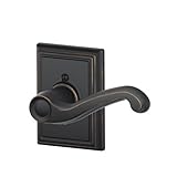 Schlage F170FLA716ADDRH Addison Collection Right Hand Flair Decorative Trim Lever, Aged Bronze Schla