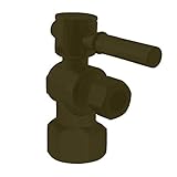 ウエストブラス1 / 2 " OD X 3 / 8 " IPS角度停止with 1 / 4-turnレバーハンドル R103BL-62 1