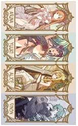 Amazon サプライ 混沌の女神様 ミュシャ風sao プレイマット イラスト とみを おもちゃ おもちゃ